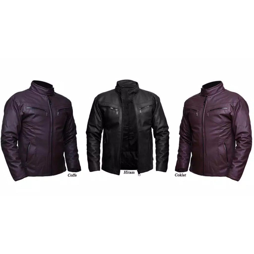 ล่าสุด เสื้อแจ็คเก็ตผู้ชาย ล่าสุด คนธนาคาร Bkr 006 / แจ็คเก็ตมอเตอร์ไซค์ / แจ็คเก็ตกึ่งหนัง / แจ็คเก