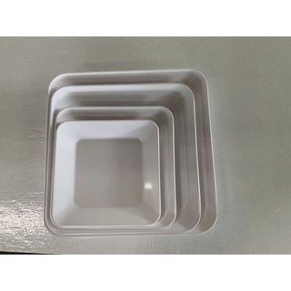 SB Melamine จานเมลามีนสี่เหลี่ยมจัตุรัส จานสี่เหลี่ยม จานสี่เหลี่ยมจัตุรัส ขนาด 5.5- นิ้ว รุ่น P666