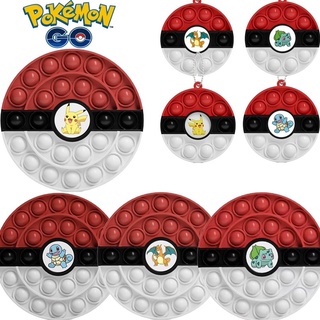 ของเล่น Pokemon Pikachu Push Bubble Fidget สําหรับเด็กผู้ใหญ่เล่นคลายเครียด