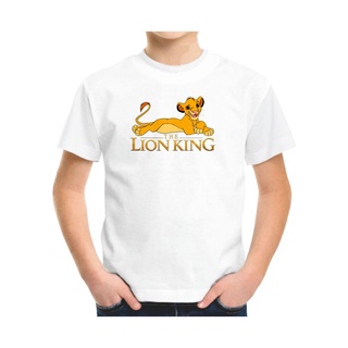 เสื้อยืด พิมพ์ลายการ์ตูน The Lion King Smile Simba สําหรับเด็ก