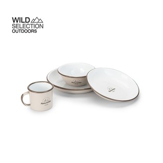 จาน ถ้วย ชาม Naturehike  แคมป์ปิ้ง (ราคา/1ชิ้น)  อุปกรณ์ตั้งแคมป์    Enamel Tableware NH20SJ030