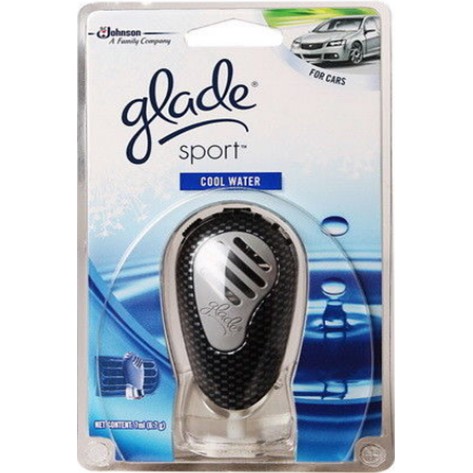 Glade sport น้ำหอมปรับอากาศ สำหรับรถยนต์ กลิ่นคูลวอร์เทอร์ 7มล.