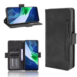 Multi-Card Slots Casing Infinix Note 10 Pro NFC Wallet Case Infinix Note10 PU Leather Magnetic Buckle Flip Cover