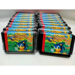 ตลับเกม Sega Mdgadrive เกม Sonic 3 The Hedgehog หรือชื่อไทย เกม โซนิค 3