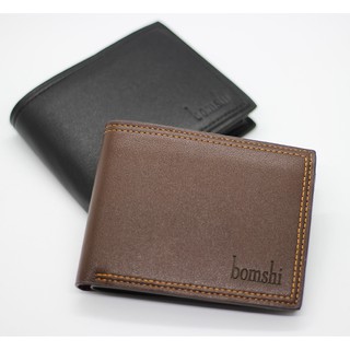 กระเป๋าสตางค์ผู้ชาย แบรนด์ Bomshi รุ่น MS-227-228 [มีซิป]