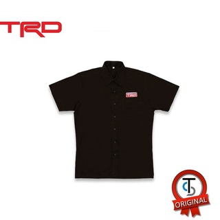 [ลดกระหน่ำ] TRD Short Sleeve Shirt 01 เสื้อเชิ๊ตแขนสั้น ทีอาร์ดี โมเดล 01 สีดำ