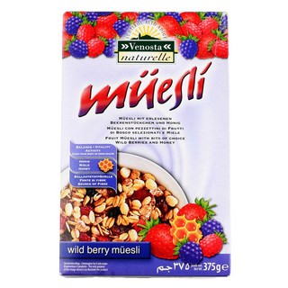 วีนอสต้า ไวล์ดเบอร์รี่ ซีเรียลอาหารเช้า 375 กรัม -  Venosta Wild Berry 375g