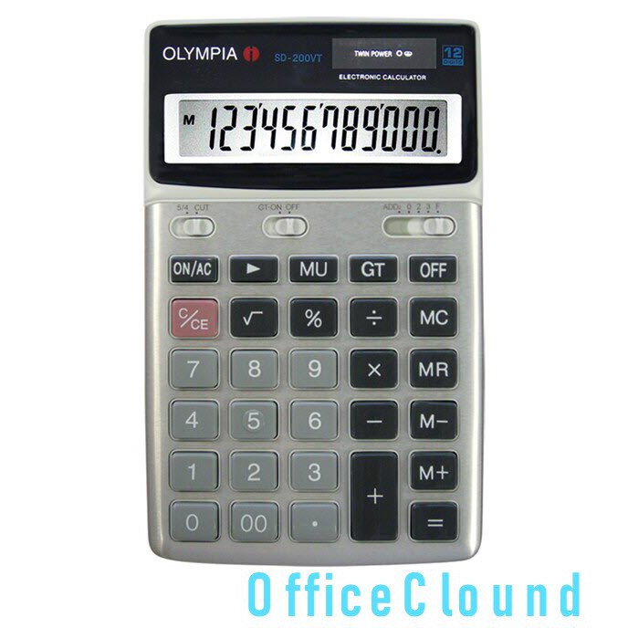 SD-200VT (SD200VT) เครื่องคิดเลขตั้งโต๊ะ Olympia 12 หลัก ของแท้ ของใหม่ ประกันศูนย์