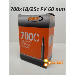 ยางในจักรยานเสือหมอบ CST 700 x 18/25c FV จุ๊บเล็ก 60mm