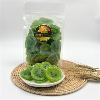 Dried Kiwi Color added Slice กีวี่อบแห้งแบบสไลด์ เกรด A อร่อยมาก!! เกรดส่งออก สูตรน้ำตาลน้อย หวานพอดี By Happy Fruits