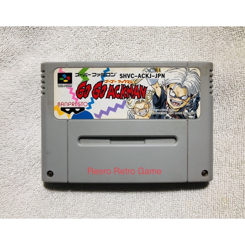 GO GO Ackman ตลับ Super Famicom (SFC) ของแท้จากญี่ปุ่น สภาพสวย shvc-ackj-jpn