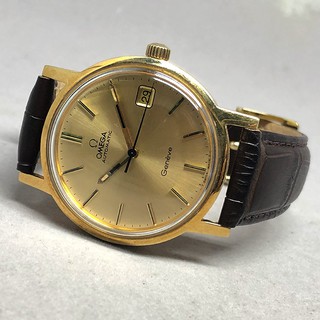 OMEGA Seamaster 1974 auto date ตัวเรือนทอง 18k gold ขนาดตัวเรือน 34mm