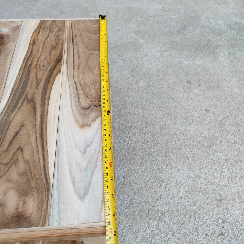 โต๊ะไม้สักยาว2ชั้น ขนาดที่มี50x120x40ซม 50x120x50ซม 40x120x40ซม 2ชั้น โต๊ะไม้สักอย่างหนา ประกอบสำเร็จ - รูปที่ 7