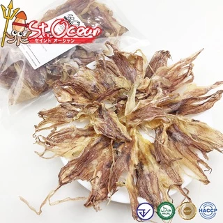 หนวดปลาหมึก หนวดปลาหมึกแห้ง (เค็มกลาง) คุณภาพส่งออก มาตรฐาน อ.ย. Halal GMP HACCP
