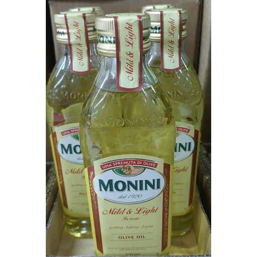 Monini Mild&Light Olive Oil 1000 ml น้ำมันมะกอก โมนีนี่ มายด์แอนไลท์ ขนาด 1000 มล.