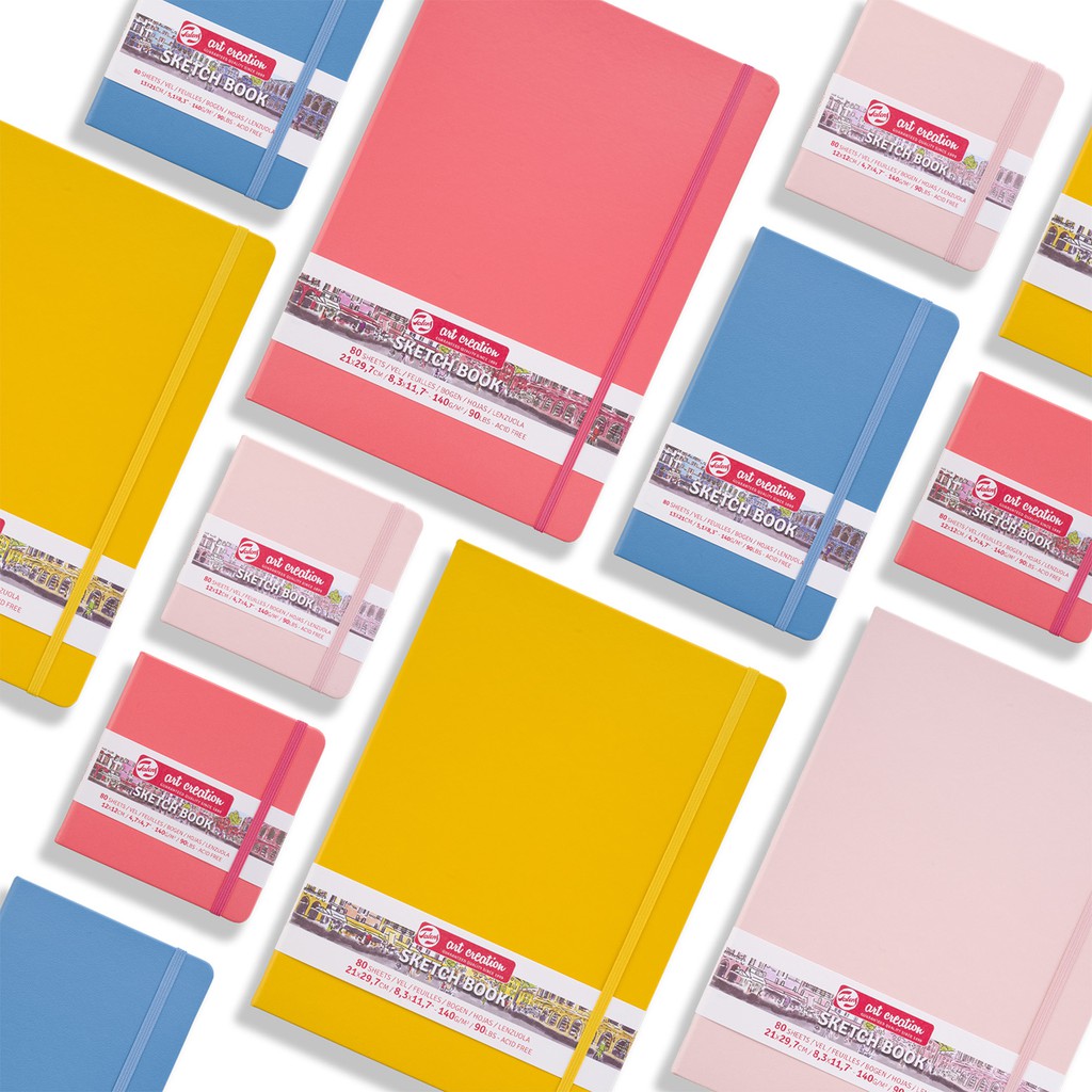 Sketch notebook 140g 80 sheets สมุดสเก็ตช์ สมุดโน๊ต ไม่มีเส้น ปกหนัง Art Creation 140แกรม 80 แผ่น มี