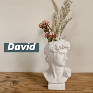 ที่วางปากกา David ที่วางปากการูปปั้นโรมัน แจกันดอกไม้โรมัน