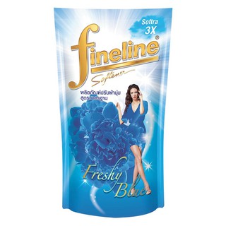 🔥The Best!! ไฟน์ไลน์ น้ำยาปรับผ้านุ่ม สีฟ้า แบบถุง ขนาด 600 มิลลิลิตร FINELINE Fabric Softener Light Blue 600 ml.