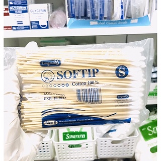 สำลีก้าน LONGMED SOFTIP SIZE S COTTON 100%   ⚡⚡พร้อมส่ง⚡⚡  ของแท้ 100 %