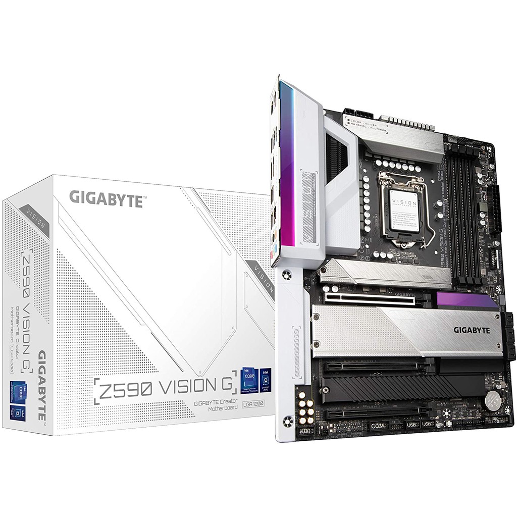 GIGABYTE Z590 Vision G (LGA 1200/Intel Z590/ATX/3x M.2/PCIe 4.0/USB 3.2 Gen2X2 Type-C/2.5GbE LAN/Mot