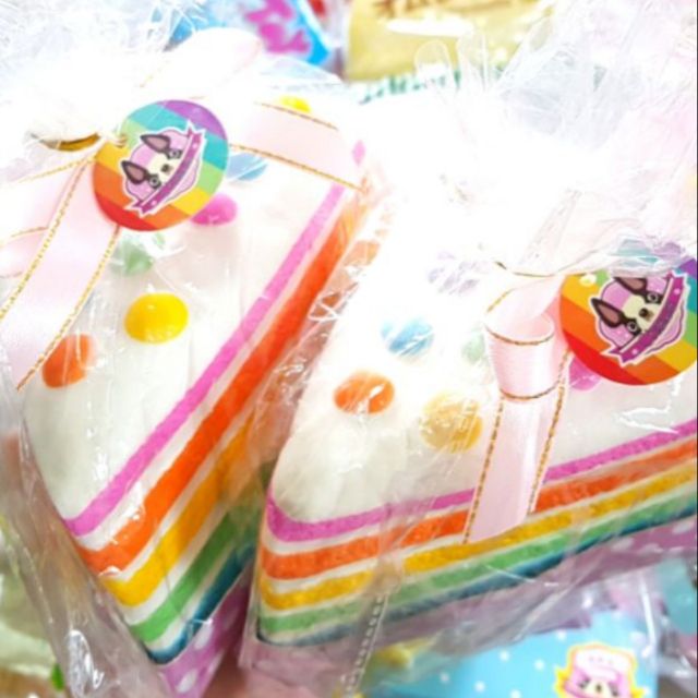 Chawa rainbow cake squsihy