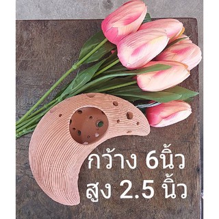 กระถางดินเผาflowerpot จากลำปาง สีน้ำดาลอ่อน สีสวยงาม สำหรับตกแต่งบ้าน ตกแต่งสวน ปลูกต้นไม้เป็นรูปดาว ดอกลีลาวดี รูปหัวใจ