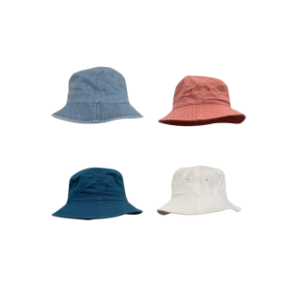 Bucket Hat H011 หมวกบัคเก็ต ผ้าฟอก