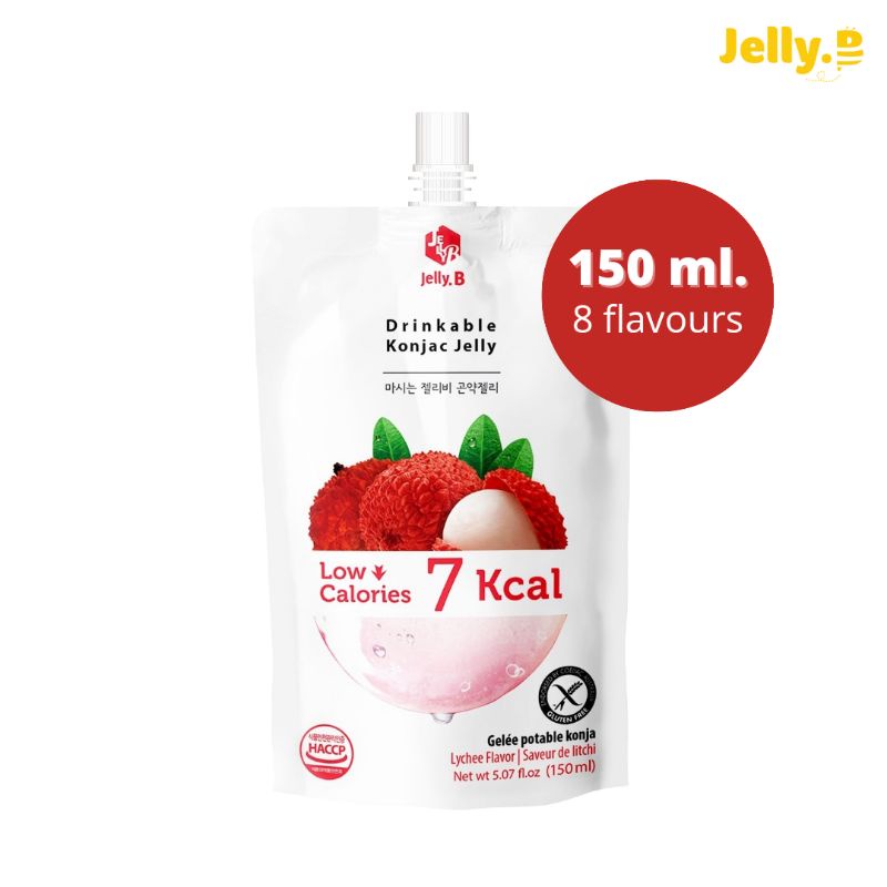 JellyB Konjac Drink เจลลี่บี​​ บุกน้ำผลไม้​​ ไม่มีน้ำตาล​ ​(0-5kcal/ถุง) ขนาด​ 150ml. x 1