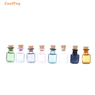 Cooltoy ขวดโหลแก้ว ขนาดเล็ก 1:12 สําหรับตกแต่งบ้านตุ๊กตา 2 ชิ้น