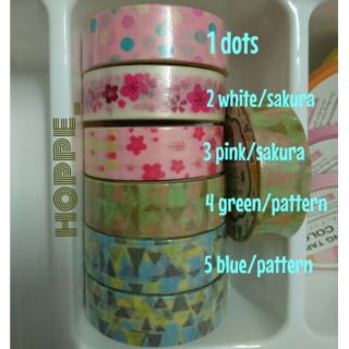 masking tape/washi tape รุ่นpatternใหญ่ จากญี่ปุ่น