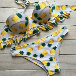 Pineapple printing swimwear