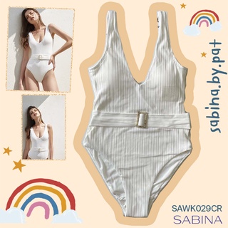 Sabina ชุดว่ายน้ำ Swimwear รุ่น Collection Swim Swimwear20 รหัส SAWK029CR สีครีม