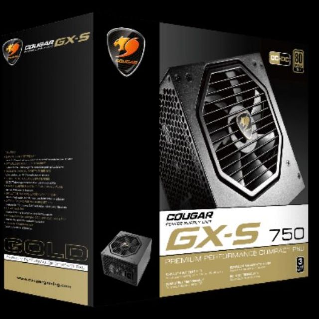 Cougar Power Supply PSU GX-S750 750w 80+ Gold