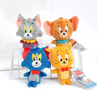 Cute  Cat and Mouse  Tom and Jerry Plush Doll Keychain Bag Pendant Cartoon Ornament Bag Charms