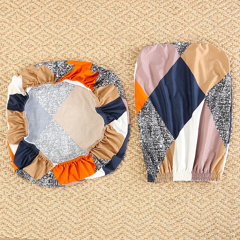 ปลอกคลุมเก้าอี้แบบยืดหยุ่นพิมพ์ลายสําหรับตกแต่งบ้าน 2 ชิ้น christmas - รูปที่ 7