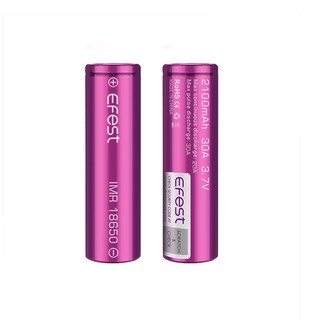 (2ก้อน)ถ่านชาร์จEfest IMR 18650 2100mAh 30A 3.7V ถ่านชาร์จคุณภาพสูง รับประกัน 3 ปีจากผู้ผลิต