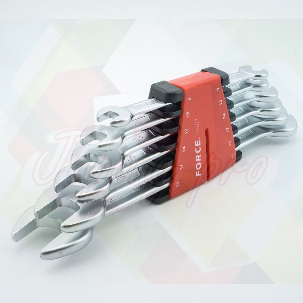 FORCE ประแจปากตาย ชุดประแจ 6 ชิ้น (มิล) Model 5067