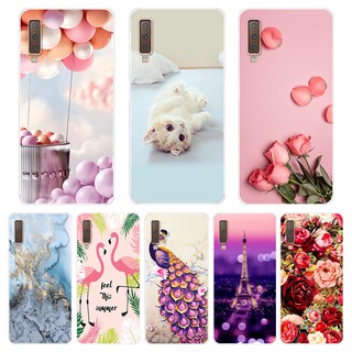 เคสโทรศัพท์มือถือ Tpu สําหรับ Samsung Galaxy A6 A7 A8 A9 2018 A6 A8 Plus