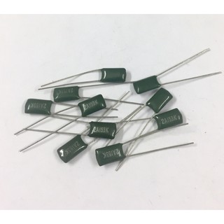 10ชิ้น 0.015UF 100V 153K 153PF 15NF K=ค่าความผิดพลาด+-10% ไมล่า คาปาซิเตอร์ capacitor ตัวเก็บประจุ