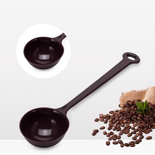 1 Pc Long Handle Brown Plastic Measuring Spoon/ Food Grade PP Coffee Bean Fruit Powder Spoon/ Restaurant Kitchen Measuring Tools