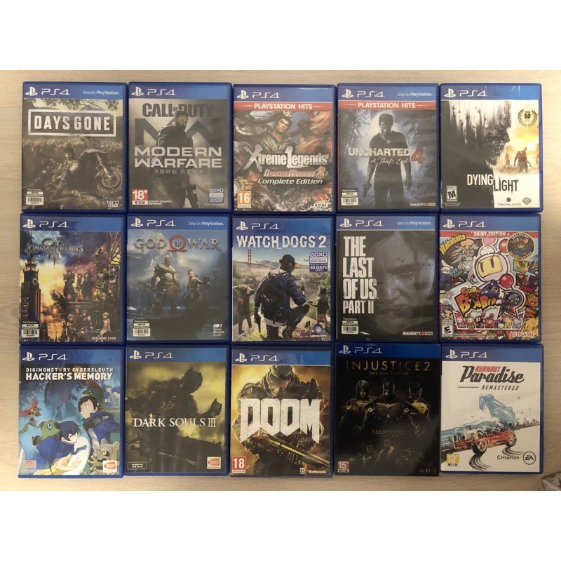 vc [Ps4][มือ2]dragonball/need for speed/devil macry/witcher/daygone/final 7/jumpforce/bomberman/overcook/resident evil