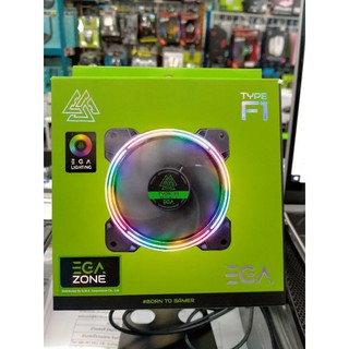 พัดลมเคส EGA TYPE F2 RGB  / F1 RGB  / F3 RGB  Dual Light FAN