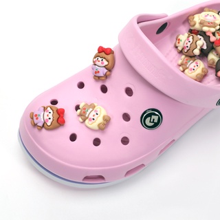 Croc Jibz Cherry Girl 2.5D DIY กระดุม จี้รูปรองเท้า