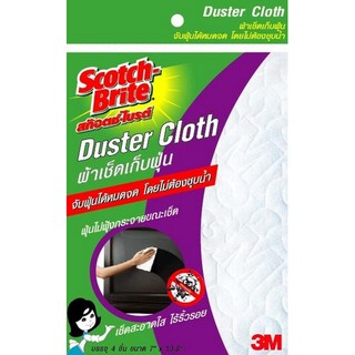 SCOTCH BRITE ผ้าเช็ดเก็บฝุ่น สีขาว SCOTCH BRITE Wipes White Dust