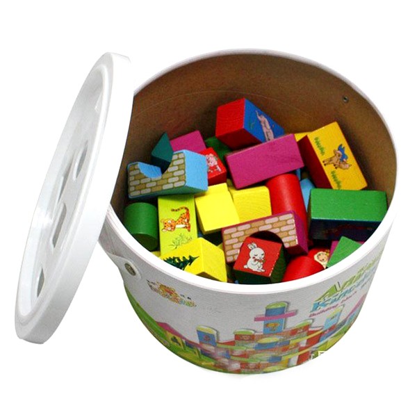 Toy's Mart Wooden Blocks 100 Pcs