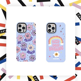 Casetify เคสโทรศัพท์มือถือ ซิลิโคน TPU ลายดอกไม้ Busy Doing Nothing Huyen Dinh สําหรับ For iPhone 7 8 Plus X XS XR 11 12 13 Pro Max