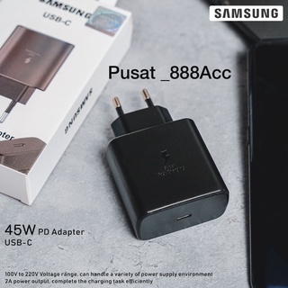 Smsng อะแดปเตอร์ชาร์จ USB-C 45W สําหรับ Samsung S20 S21