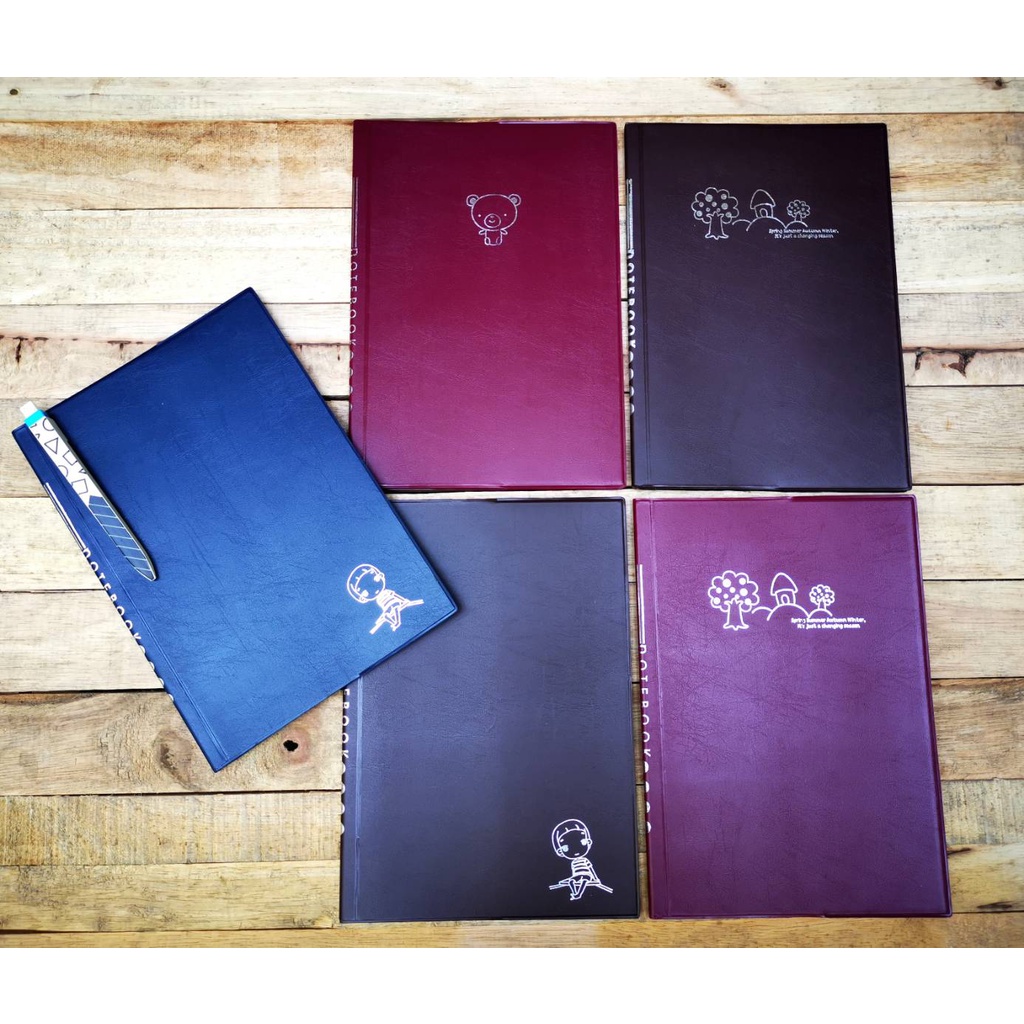 ลดราคา!!! สมุดปกหนัง 9/60 ปั๊มฟอยด์ ขนาด 18x25.5 ซม. 60 แผ่น สมุดบันทึก ปกหนัง