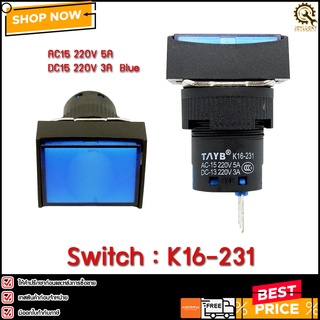 PUSH BUTTON K16-231CB (OR) TAYB**CH