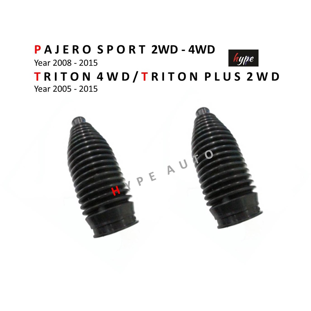 *** SET *** กันฝุ่นแร็คพวงมาลัย ยางหุ้มแร็ค ไทรทัน TRITON 4WD / ปาเจโร่ สปอร์ต PAJERO SPORT Gen 4 ปี